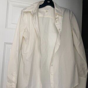 Club Monaco White Button-Down Shirt Size M